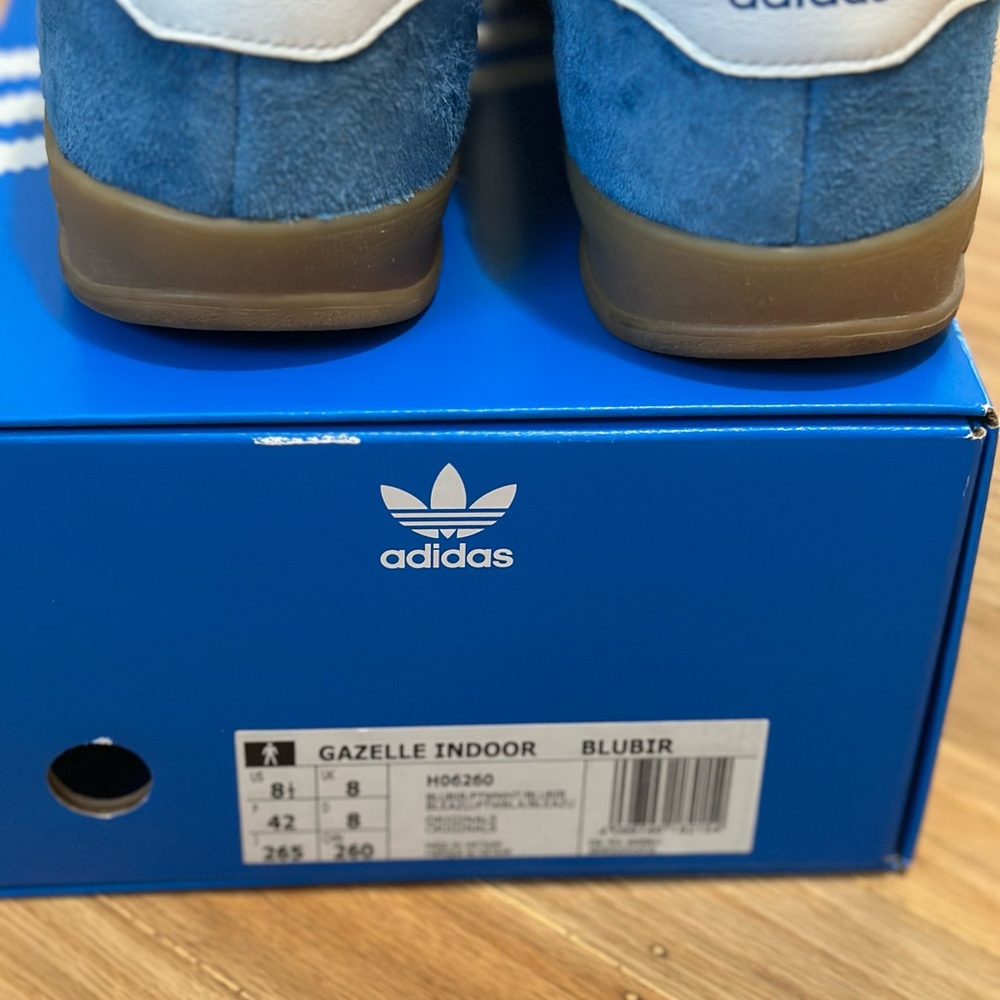 Adidas Bluebird Gazelle Indoor RARE size 8.5 - Picture 4 of 6